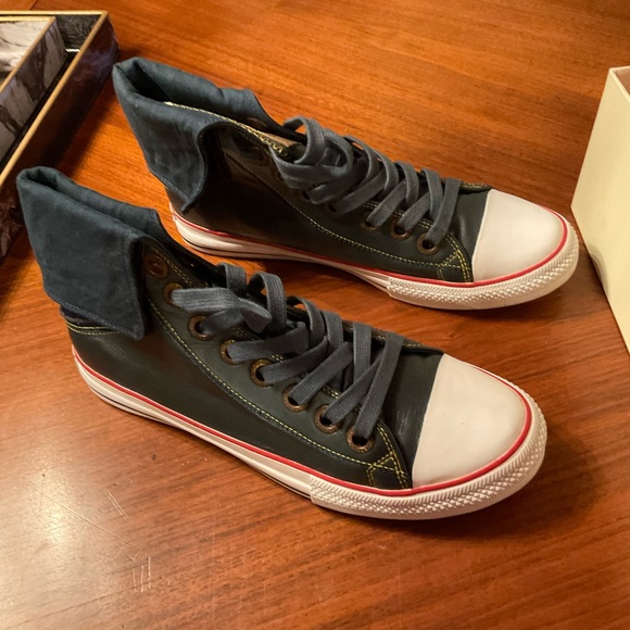 Sneakers denim with red trim - Picture 1 of 6